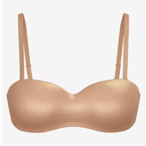 Victoria Secret Body Lightly Lined Smooth UnderWire Strapless 32D Bra